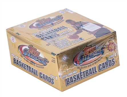 1999-00 Topps Finest Series 1 Basketball Unopened Hobby Box (24 Packs)